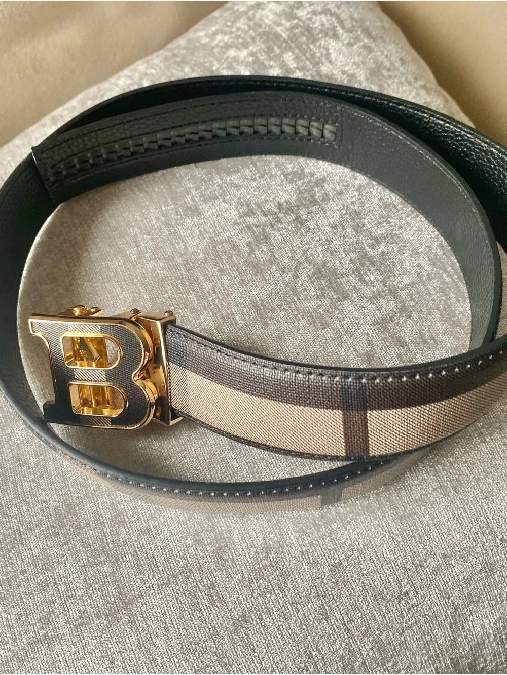 Fashion Plaid Belt Unisex